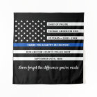 Thin Blue Line Flag Personalized Police Retirement