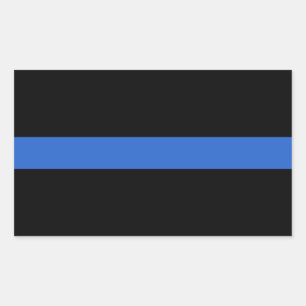 Thin Blue Line Flag police solidarity symbol usa a Sticker