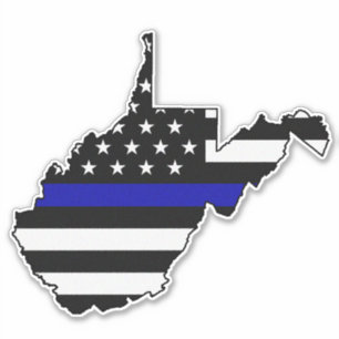 Thin Blue Line Flag West Virginia