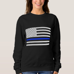 Thin Blue Line Flag women's sweater