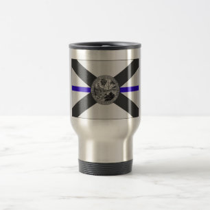 THIN BLUE LINE FLORIDA STATE FLAG COFFEE MUG