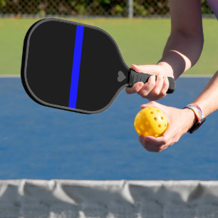 Thin Blue Line - For Those Who Serve Pickleball Paddle