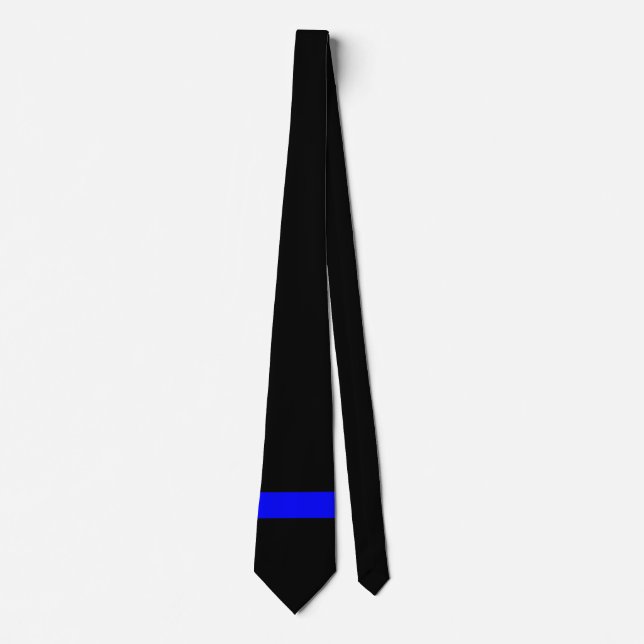 Thin Blue Line - For Those Who Serve Tie (Front)