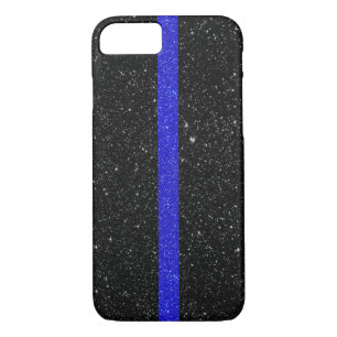 Thin Blue Line Glitter Case-Mate iPhone Case