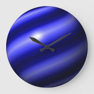 Thin Blue Line Globe Large Clock
