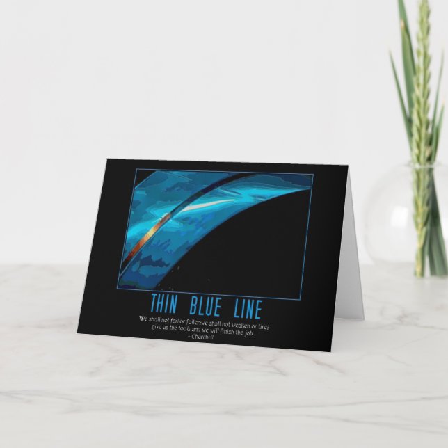 thin blue line holiday card (Front)