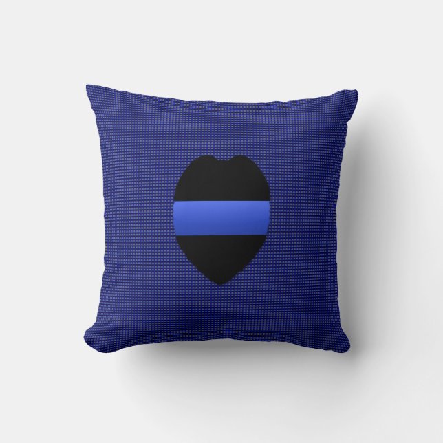 Thin Blue Line - Interchangeable Throw Pillow (Front)