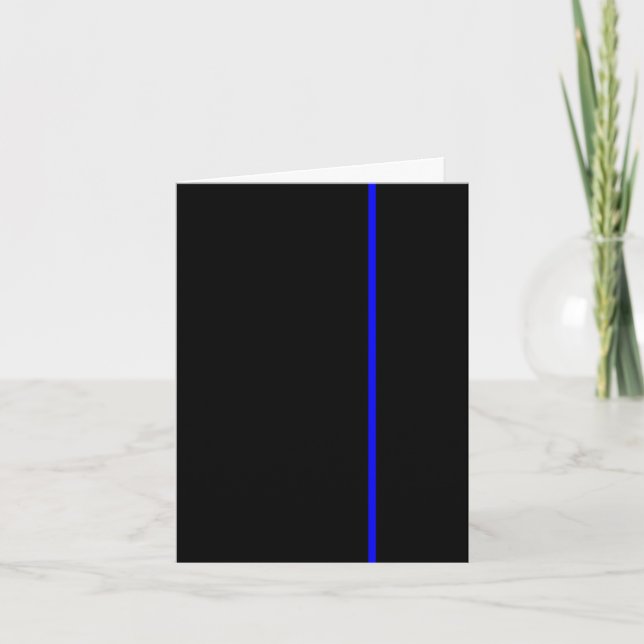 Thin blue line invitation (Front)