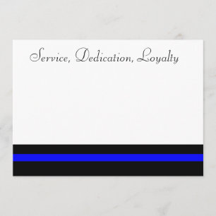 Thin blue line invite