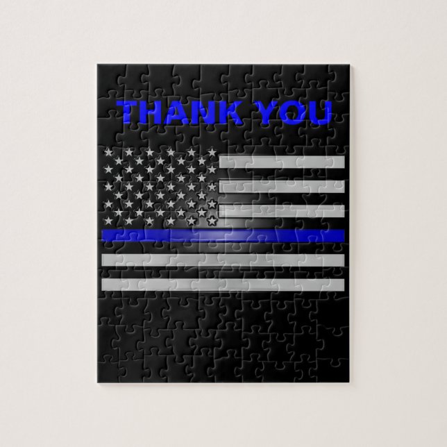 THIN BLUE LINE JIGSAW PUZZLE (Vertical)