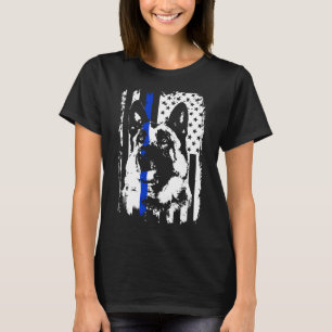 Thin Blue Line K9 German Shepherd Police Dog T-Shirt