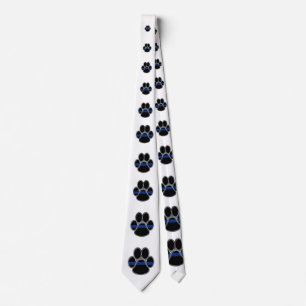 Thin Blue Line K-9 Tie