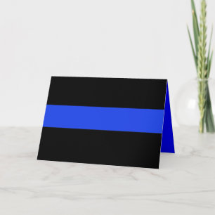 Thin Blue Line Law Enforcement Card