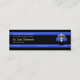 Thin Blue Line Lieutenant Custom Business Card