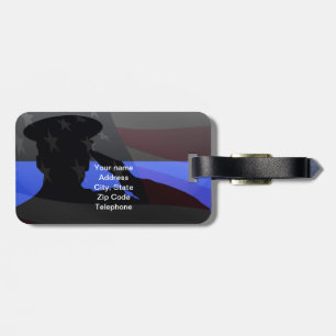 Thin Blue Line Luggage ID Luggage Tag