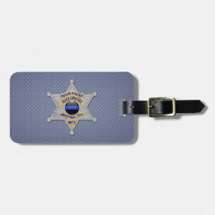 Thin Blue Line Luggage Tag