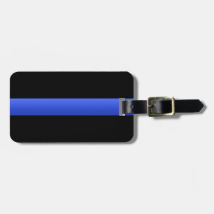 Thin Blue Line Luggage Tag