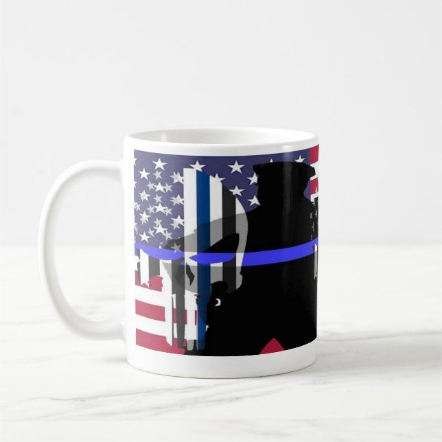 Thin Blue Line Mug (Left)