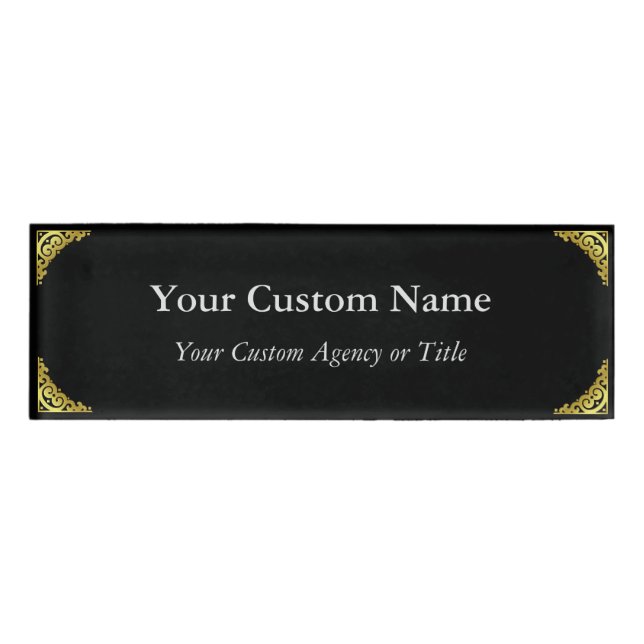 Thin Blue Line Name Tag (Front)