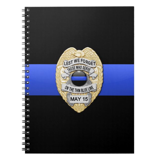 Thin Blue Line Notebook (Front)