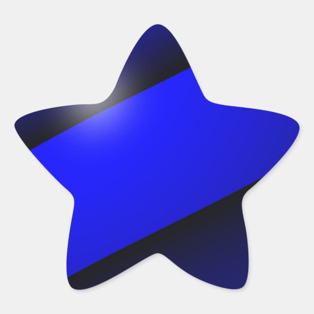 Thin Blue Line One-of-a-Kind Star Sticker (Front)
