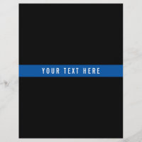 Thin Blue Line Organizer Pages for 3 Ring Binder