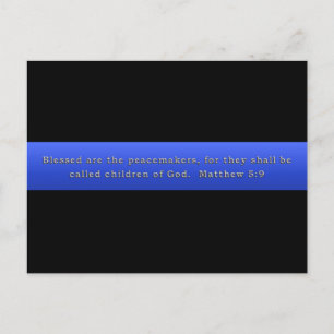 Thin Blue Line Peacemakers Postcard