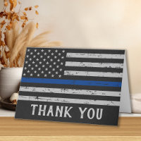 Thin Blue Line Personalized Police Officer