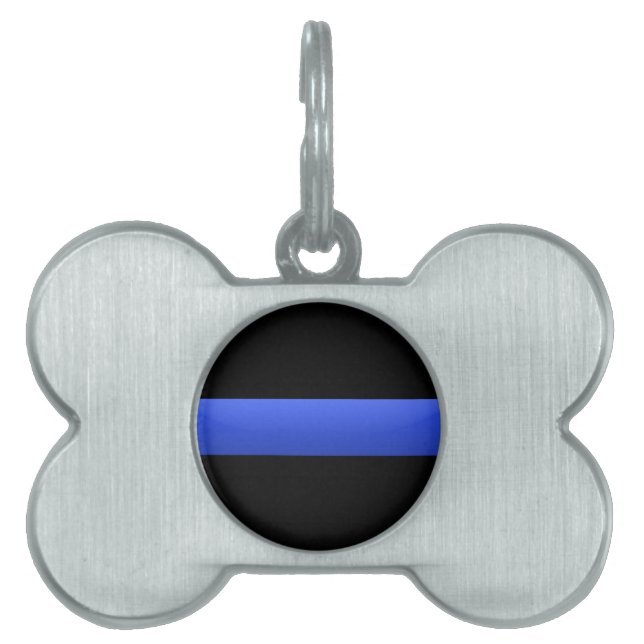 Thin Blue Line Pet ID Tag (Front)