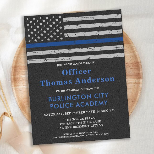 Thin Blue Line Police Academy Graduation Budget  (Creator Uploaded)