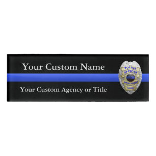 Thin Blue Line Police Badge