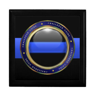 Thin Blue Line - Police Challenge Coin Box