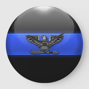 Thin Blue Line - Police Chief Eagle Insignia Large Clock