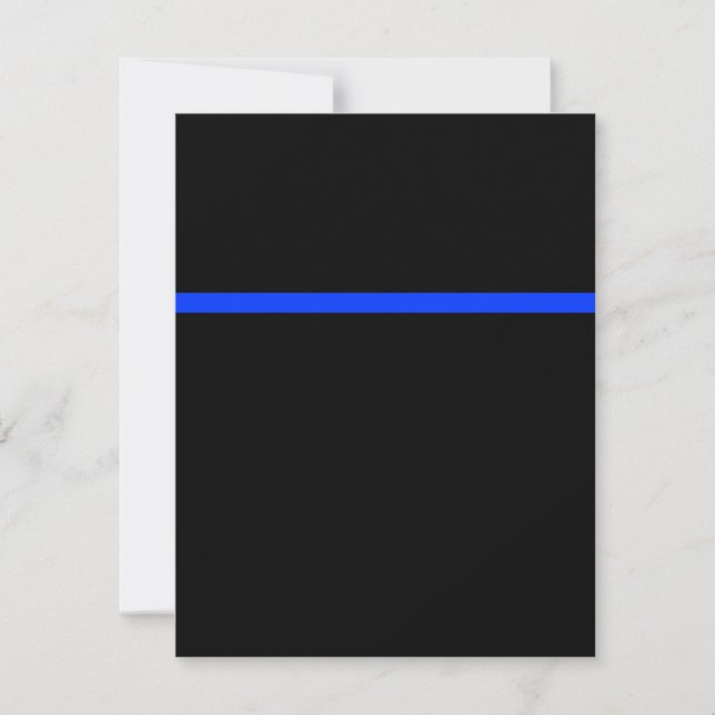 Thin Blue Line Police Event RSVP Card (Front)