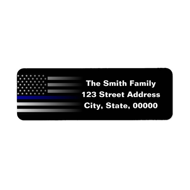 Thin Blue Line Police Flag (Front)