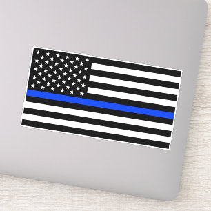 Thin Blue Line Police Flag