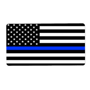 Thin Blue Line Police Flag