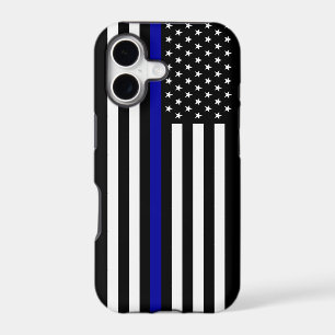 Thin Blue Line Police Flag
