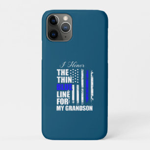 Thin Blue Line Police Flag Back The Blue iPhone 11 Pro Case