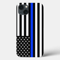 Thin Blue Line Police Flag