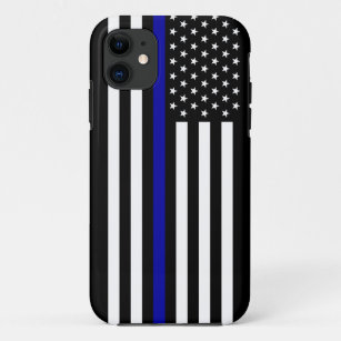 Thin Blue Line Police Flag Case-Mate iPhone Case
