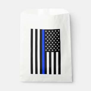 Thin Blue Line Police Flag Favour Bag