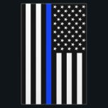 Thin Blue Line Police Flag Flyer<br><div class="desc">Thin Blue Line American flag. Support the Police with this awesome thin blue line flag and show the world that</div>