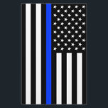 Thin Blue Line Police Flag Flyer<br><div class="desc">Thin Blue Line American flag. Support the Police with this awesome thin blue line flag and show the world that</div>