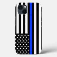 Thin Blue Line Police Flag