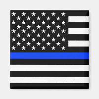 Thin Blue Line Police Flag