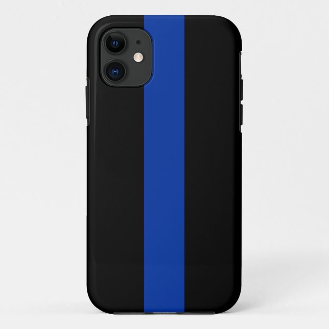 thin blue line police law Case-Mate iPhone case (Back)