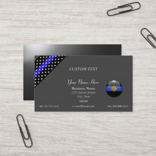 Thin Blue Line Police Major Business Card