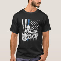 Thin Blue Line Police Motorcycle Classic