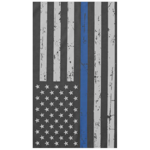 Thin Blue Line - Police Officer - American Flag Tablecloth